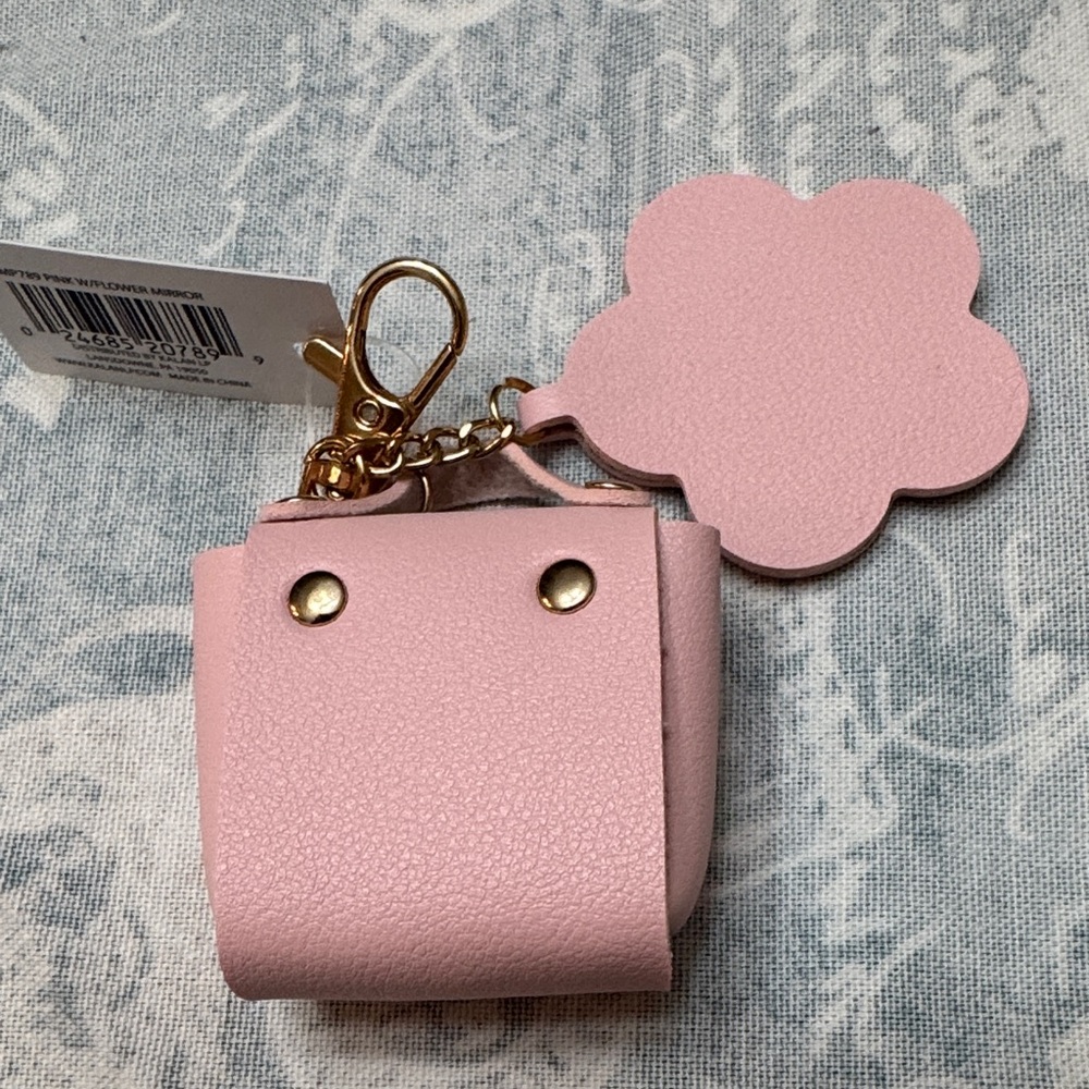 Pink mini purse with flower mirror NWT - Picture 3 of 4